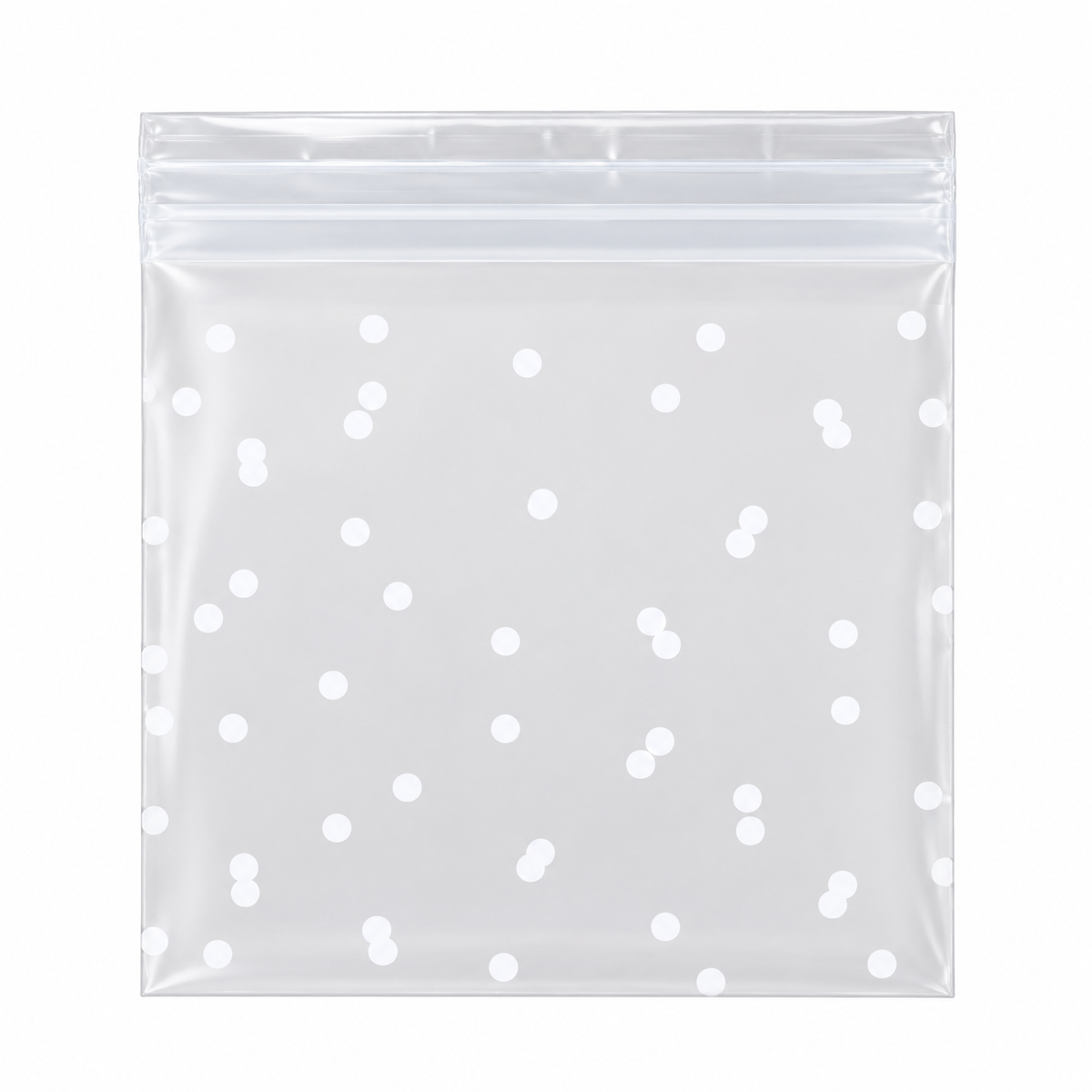 Sachets transparents à pois 50pcs - P097