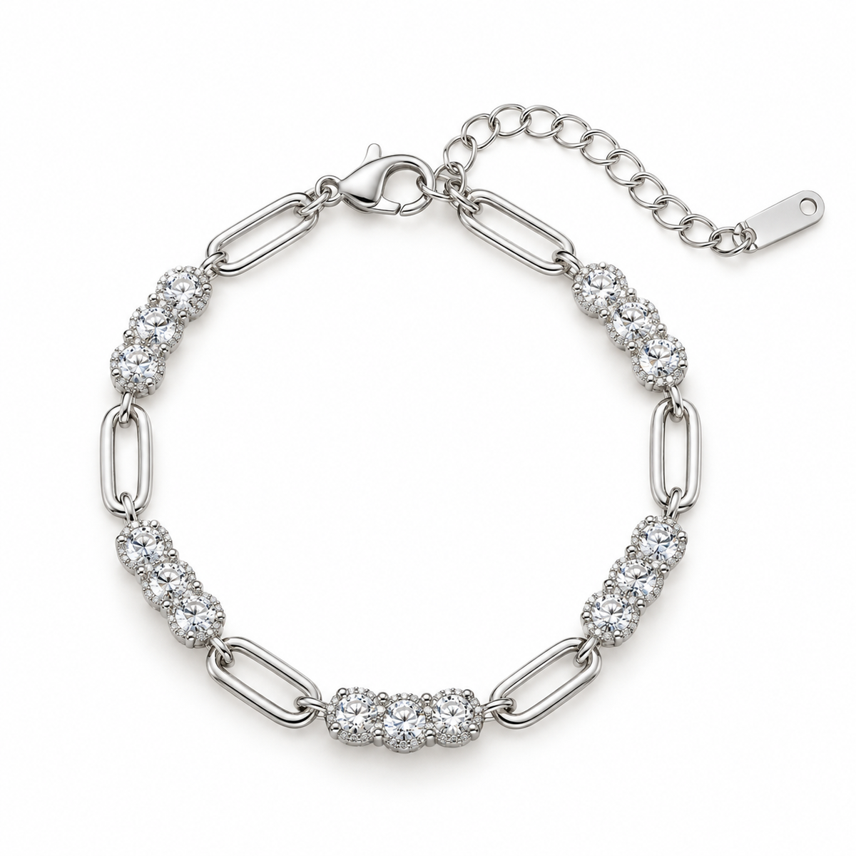 Bracelet en acier doré et argenté - BR364