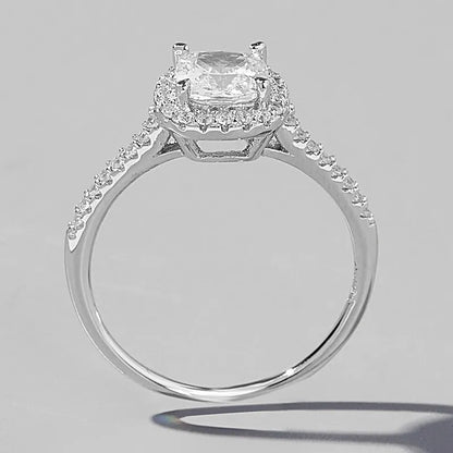 SUBJECTION SUBJECTS Ring with Square Zircon Stone-R235