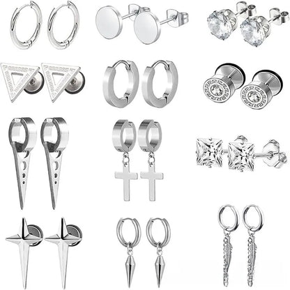 Σετ 12 ζευγάρια ατσάλι-SET018