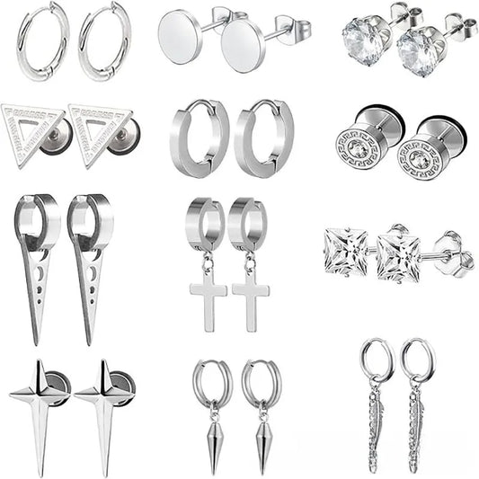 Σετ 12 ζευγάρια ατσάλι-SET018