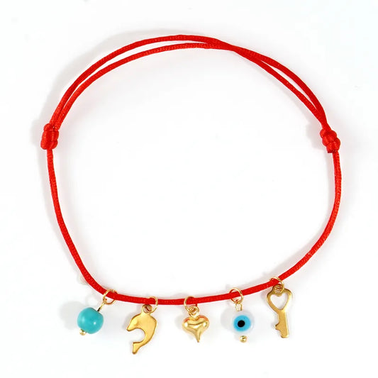 Βραχιόλι με ατσάλινο σχοινί - w466