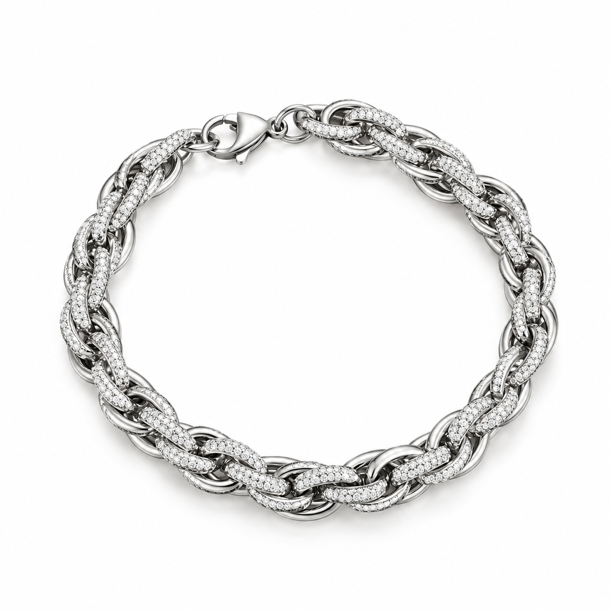 Steel silver chain bracelet - BR359