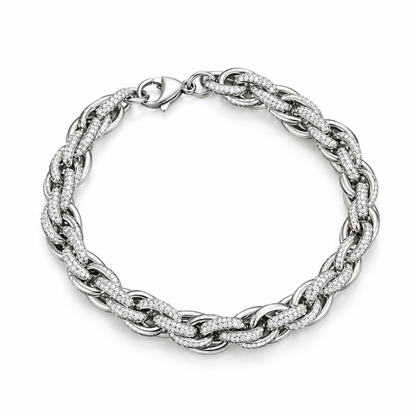 Steel silver chain bracelet - BR359