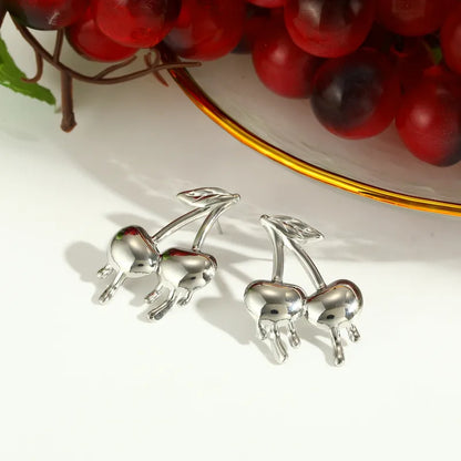 Cercei din oțel cu cireșe - EA833