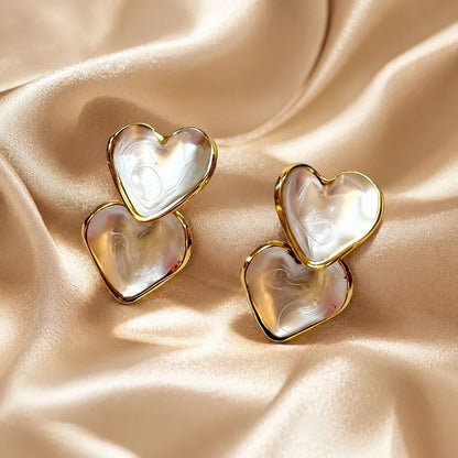Dreifache Creolen aus Stahlgold – EA649