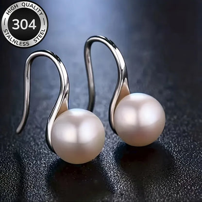 Серьги-кольца из стали и золота - EA649