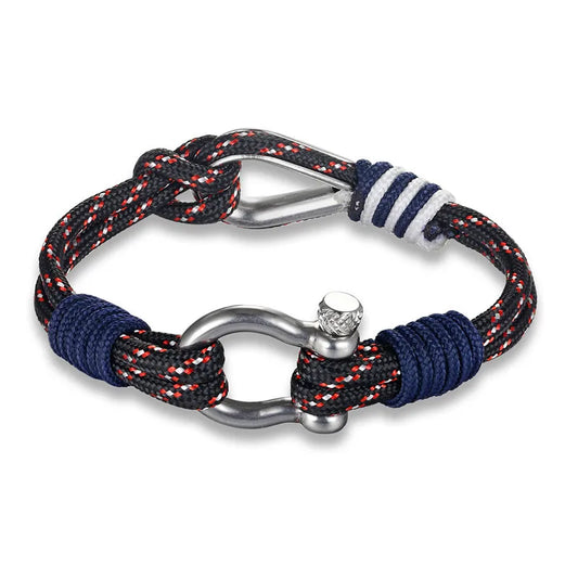 Men's bracelet with colorful rope-br266