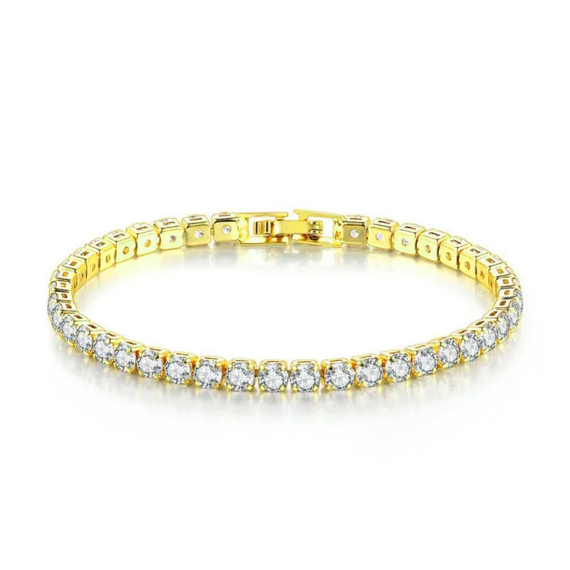 Bracelet with square zircons - BR117