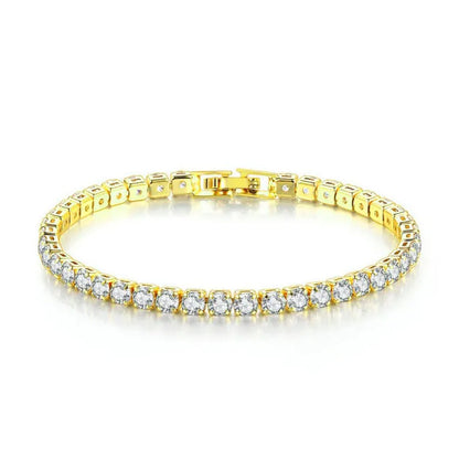 Bracelet with square zircons - BR117