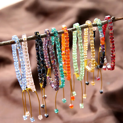 Βραχιόλι με τετραγωνισμένες χάντρες - br361