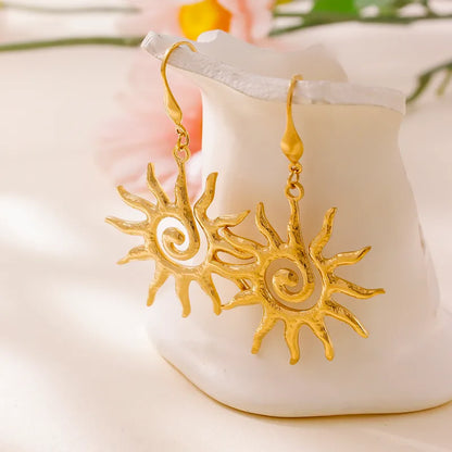 Σκουλαρίκια ατσάλινα με ήλιο - EA750