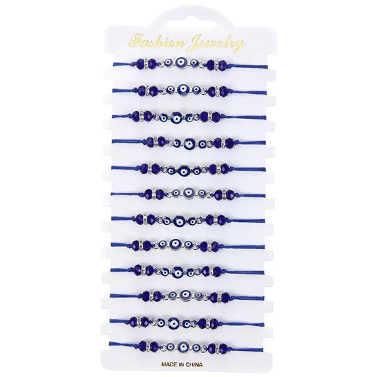 Σετ 12αδα βραχιόλια με μάτια - SET094