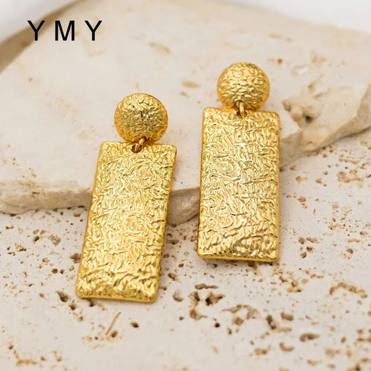 Steel shell earrings white with pearl - EA756