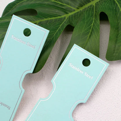 Καρτελάκια τιρκουάζ 4.5x12 50τμχ - P093