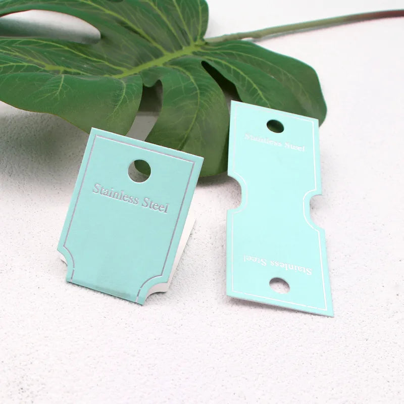 Καρτελάκια τιρκουάζ 4.5x12 50τμχ - P093