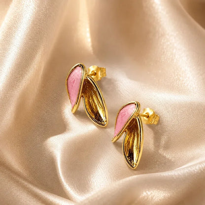 Boucles d'oreilles triple créoles acier doré- EA649