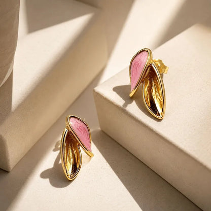 Boucles d'oreilles triple créoles acier doré- EA649