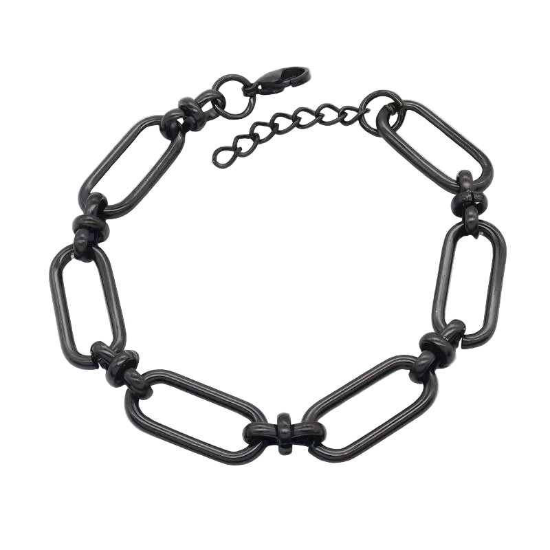 Βραχιόλι με μαύρο ατσάλι - BR480