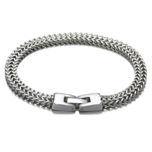 Men's steel bracelet. - w292