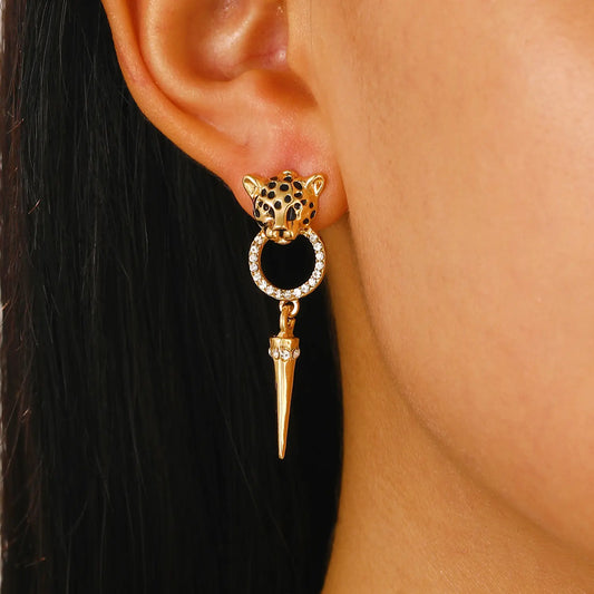 Brass earrings - w190