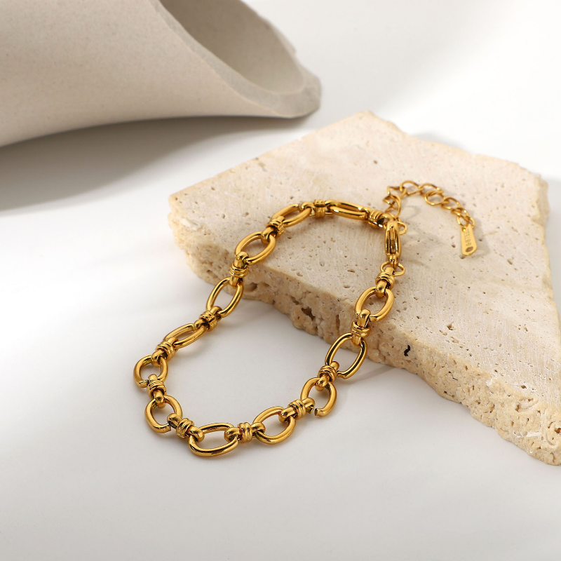 Bracelet Gold Plated Chain-Br016