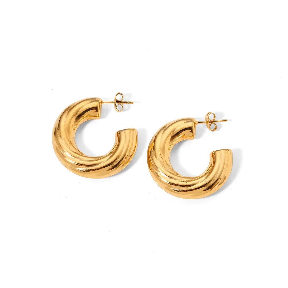 Boucles d'oreilles en acier Chrysa - W112