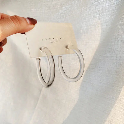 Acrylic earrings - w306