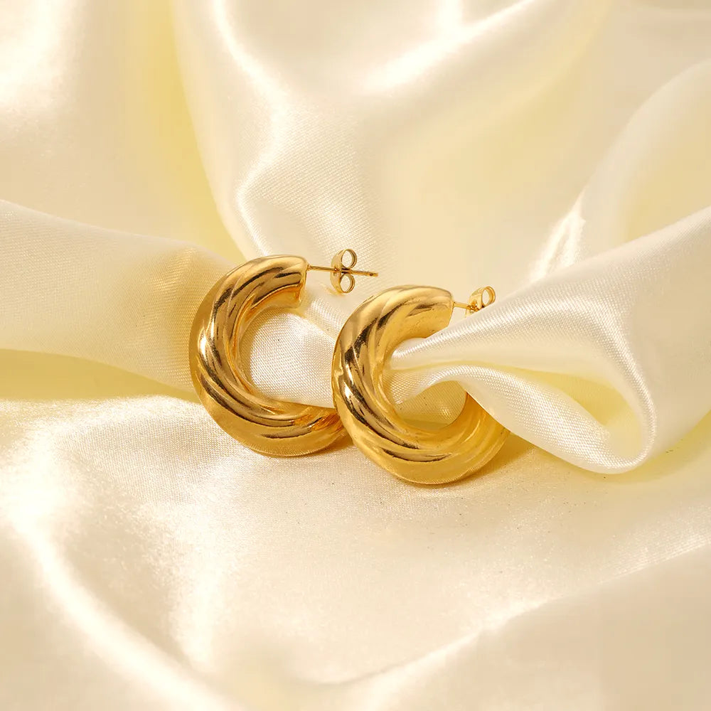 Boucles d'oreilles en acier Chrysa - W112