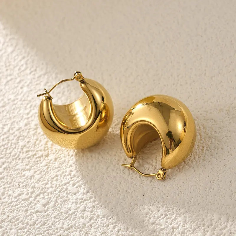 Earrings Gold Plated Ticks-EA264