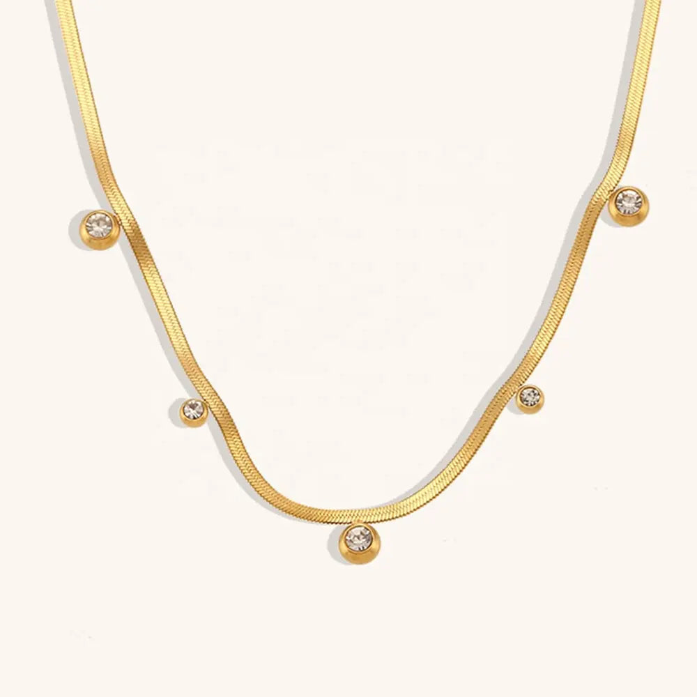 Steel necklace - w247