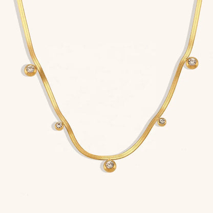 Steel necklace - w247