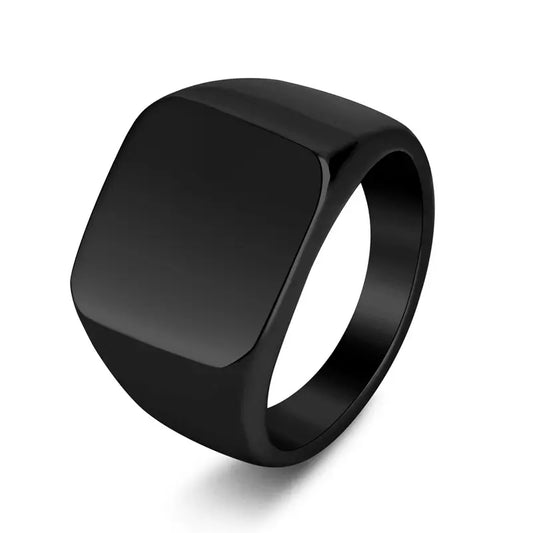 Δαχτυλίδι ατσάλι μαύρο αντρικό-R252