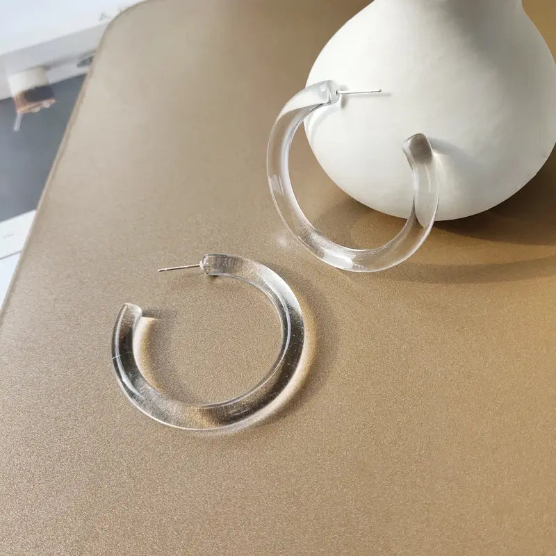 Acrylic earrings - w306