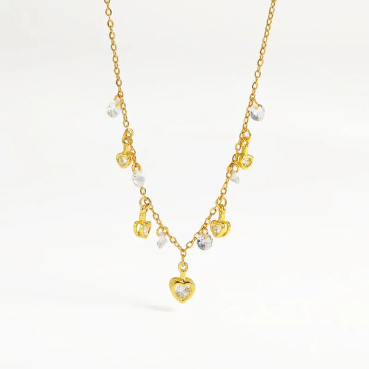 Collana con perle blu e stella marina in acciaio - NE449