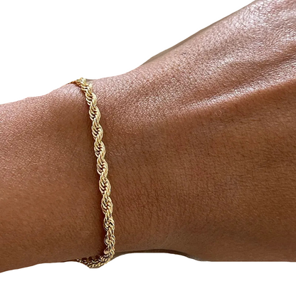 Βραχιόλι χρυσό ατσάλı αλυσίδα -BR326