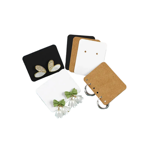 Καρτελάκια για σκουλαρίκια 3.4x4.5cm 50τμχ - P044