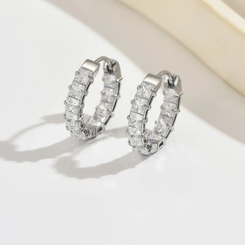 Pendientes estrella de mar de acero con piedras azules- EA681