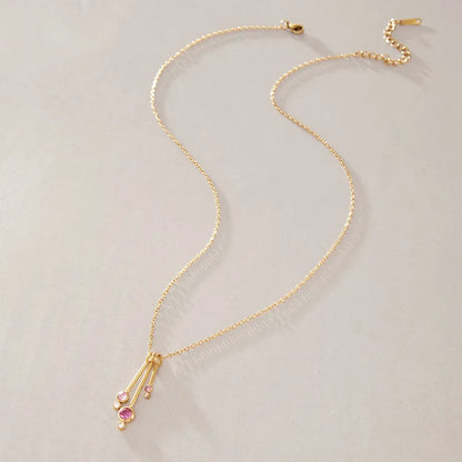 Necklace with blue beads and steel starfish - NE449