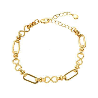 Βραχιόλι επιχρυσωμένο ατσάλι αλυσίδα-BR160