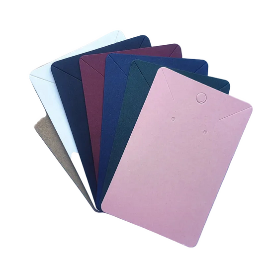 Καρτελάκια για σκουλαρίκια και κολιέ 6x9 50τμχ - P111