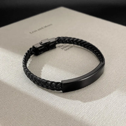 Βραχιόλι ατσάλı μαύρο-BR320