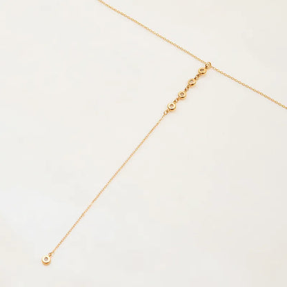 Κολιέ επιχρυσωμένο ατσάλι μακρύ με zircon-NE011