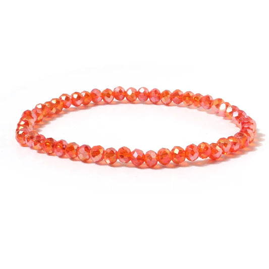 Bracelet with orange stones - w229