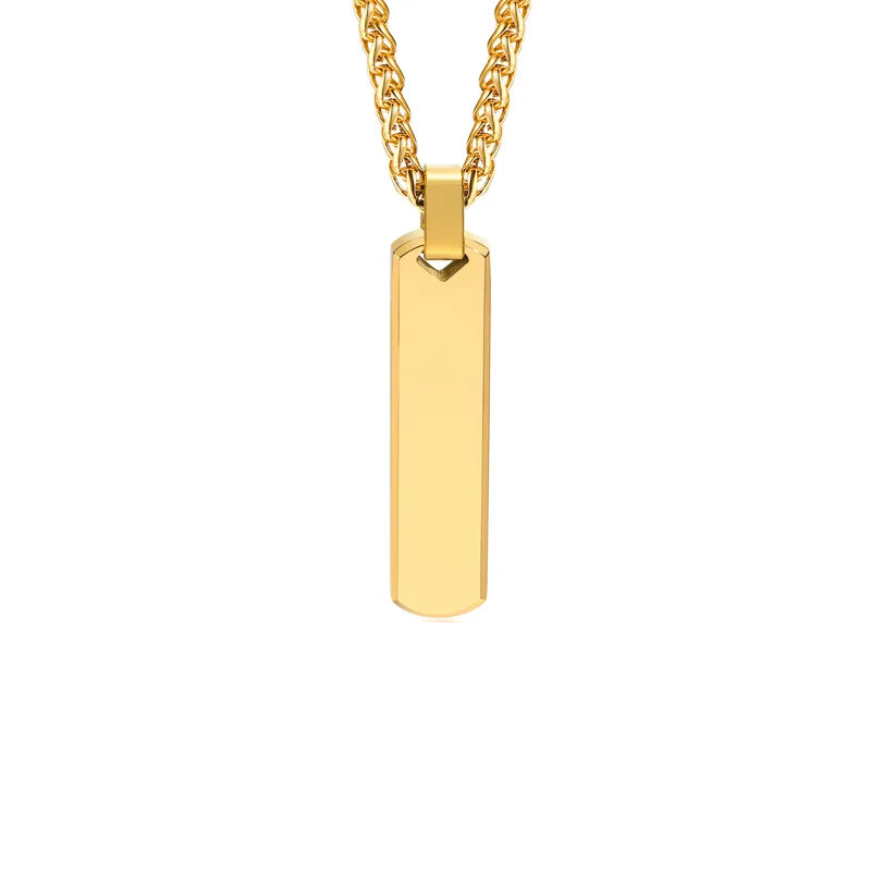 Κολιέ επιχρυσωμένο ατσάλι stick-NE532