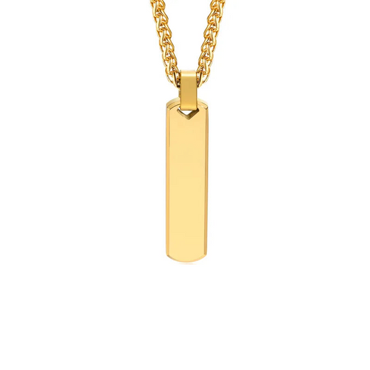 Κολιέ επιχρυσωμένο ατσάλι stick-NE532