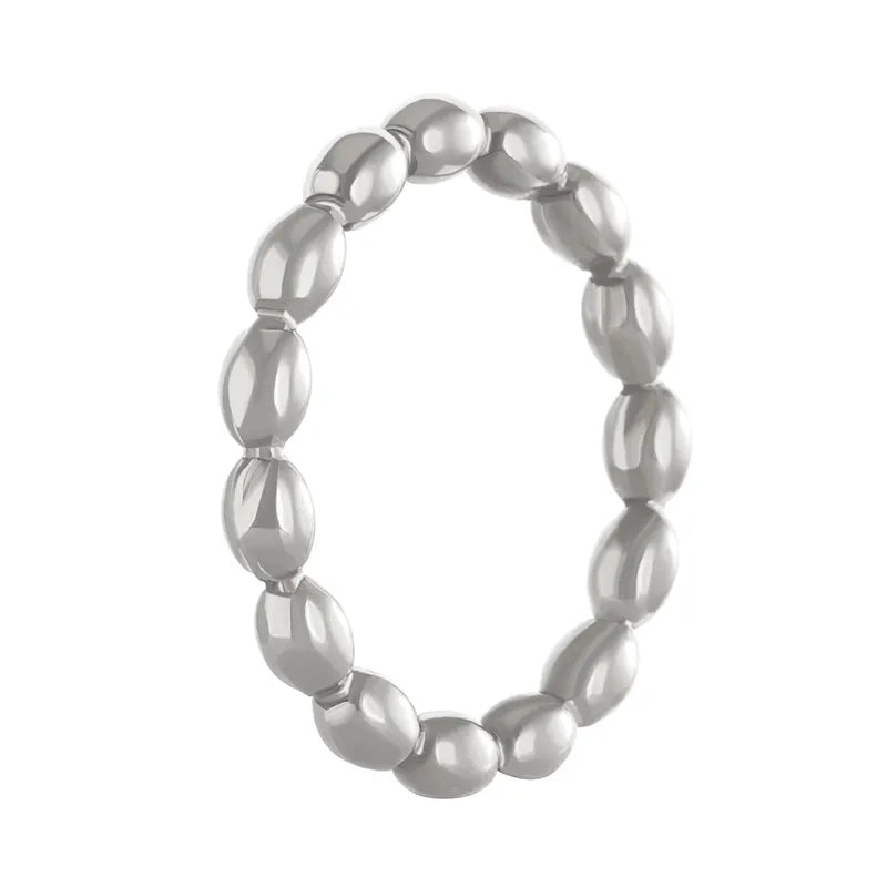 Ring steel embossed round-r172