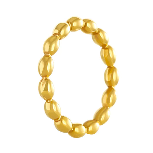 Ring steel embossed round-r172