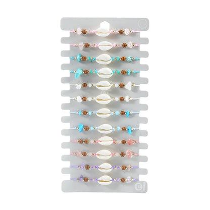 Σετ 12αδα βραχιόλια με κοχύλια - SET080