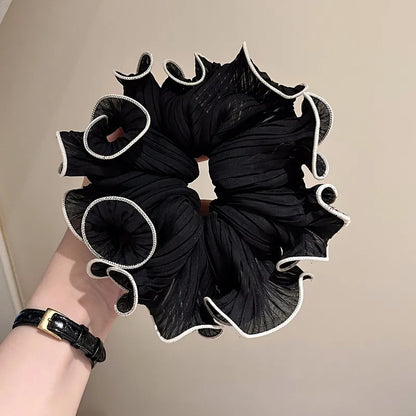 Λαστιχάκι scrunchie μαύρο - HA008